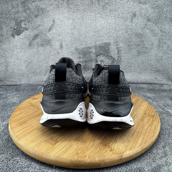 Nike InfinityRN 4 Running Shoes Womens Size 10 Black White Flyknit ReactX - Picture 4 of 9